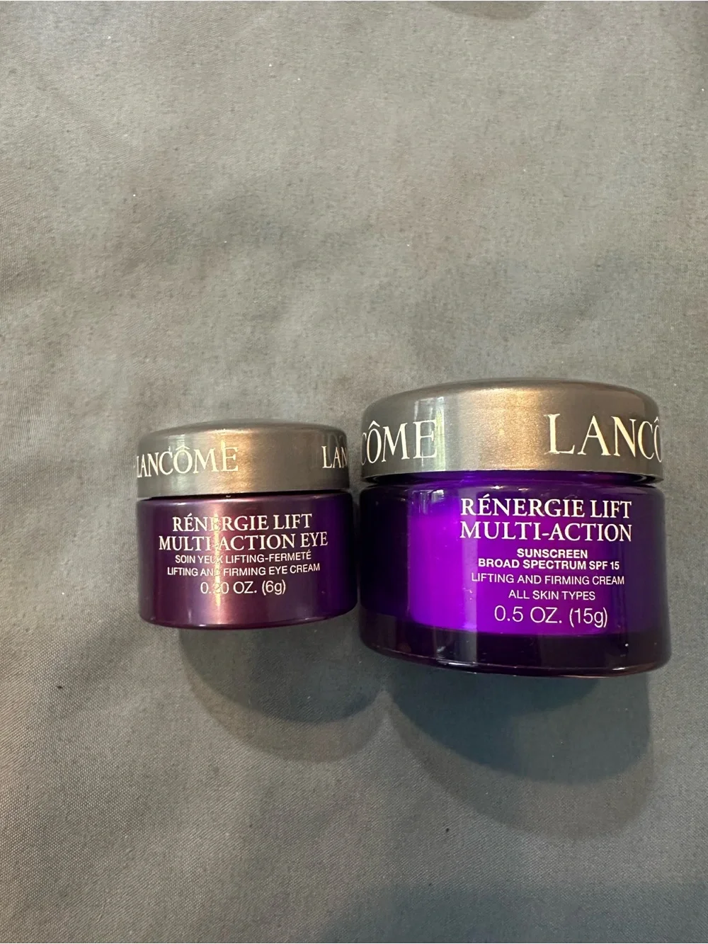 Lancome Rénergie Lift Multi-Action Creams in Purple and Gold